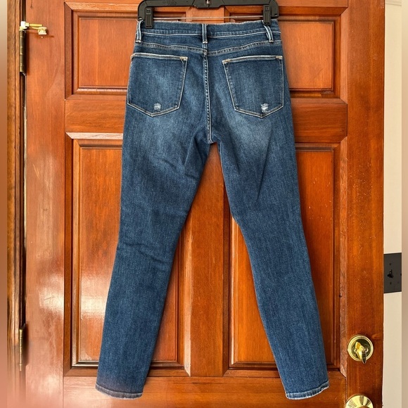 Frame Le High Skinny Ankle Jeans in Clyde - Picture 4 of 13